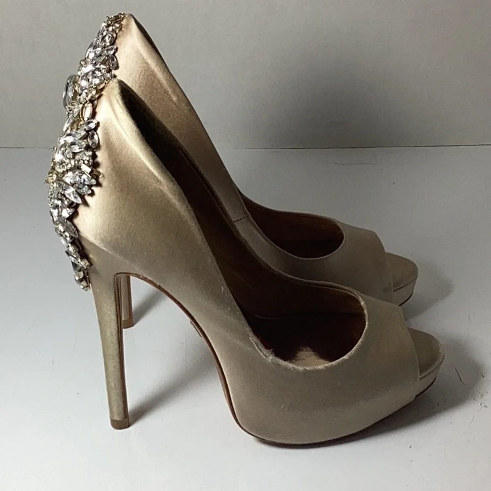 Women's Kiara Peep-Toe Evening Pumps